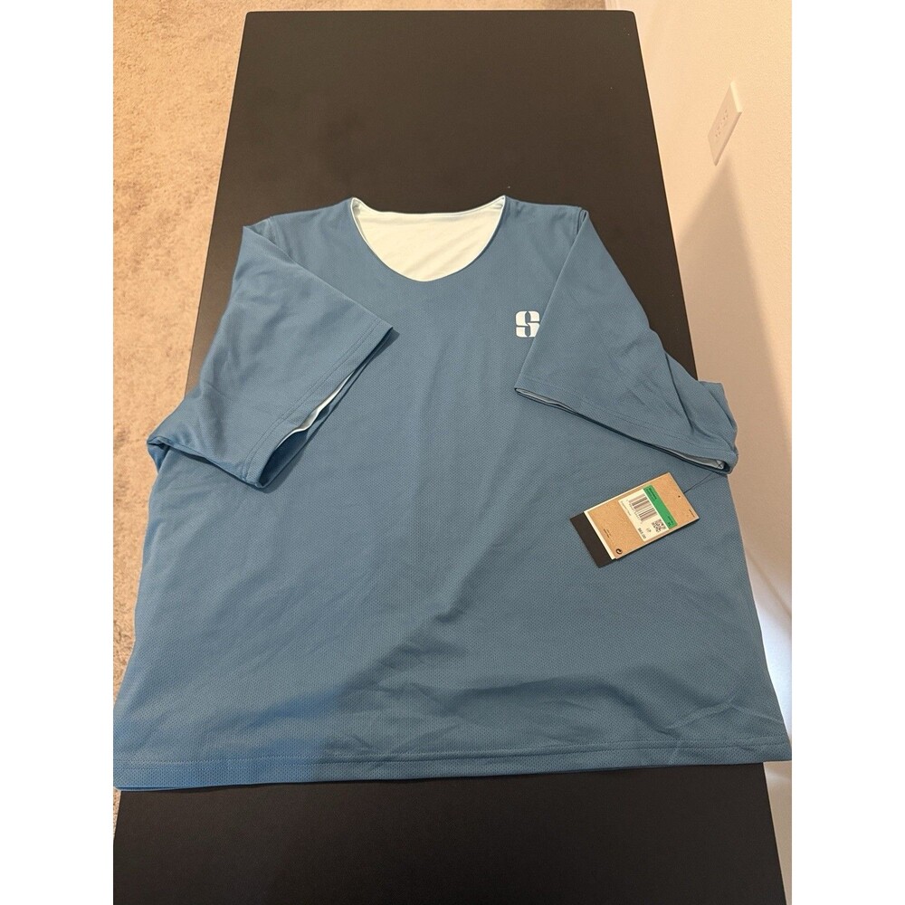 Nike Dri-FIT Women’s XL Blue Double Layer Athletic Top Built-In Liner NWT